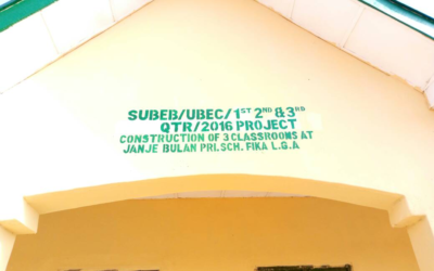 #ErectJanjeBulan – Tracking NGN 8.2 Million for the Construction of three (3) Classrooms at Janja Bula PS, Janja Bula, Fika LGA